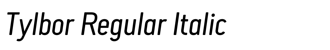 Tylbor Regular Italic